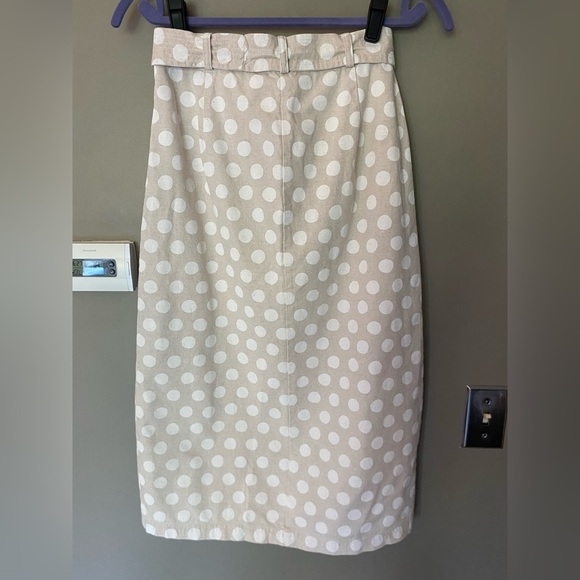 COREY LYNN CALTER x ANTHROPOLOGIE Carly Polka Dot Midi Skirt Size Small - Picture 6 of 8